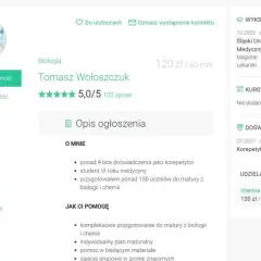 Ile kosztują korepetycje z biologii? Sprawdź ceny i uniknij przepłacania!