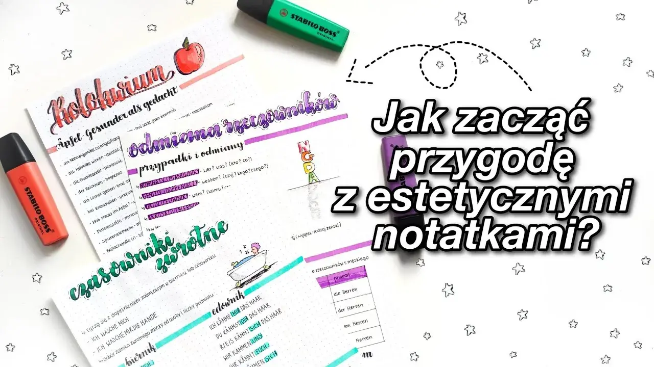 Jak robić ładne notatki w zeszycie – proste techniki i triki